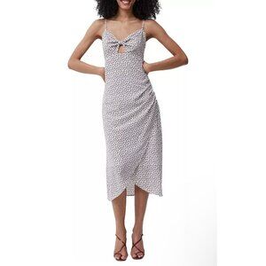 French Connection Floral Midi‎ Dress Sweetheart Neckline Adjustable Straps Sz 12